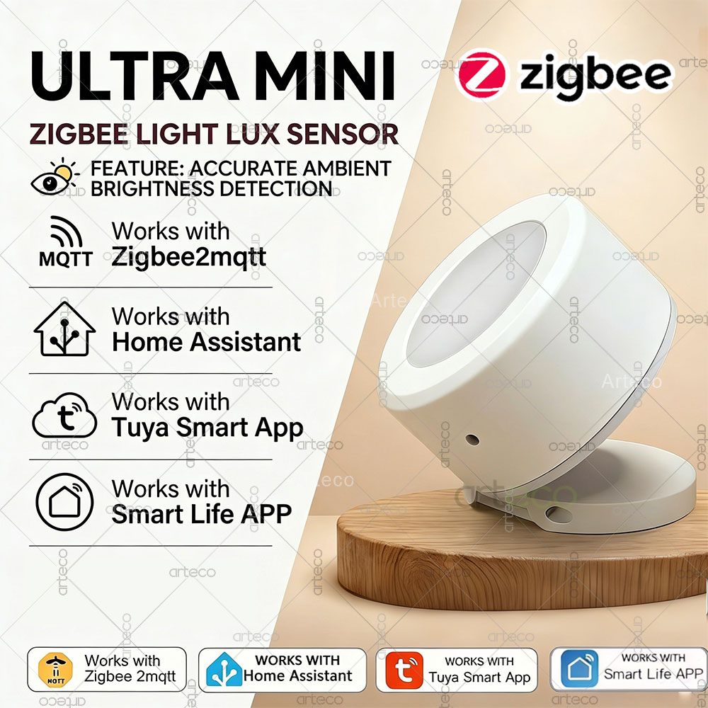 Home Automation Technology - مستشعر إضاءة زيجبي فائق الصغر، كاشف