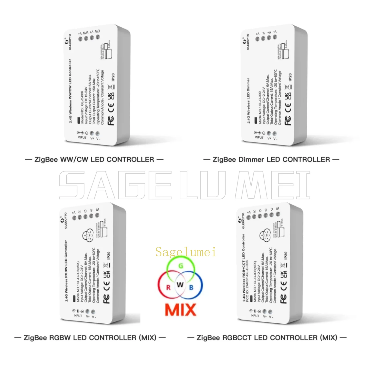 Zigbee Coordinator Stick - GLEDOPTO Zigbee3.0 RGB + CCT RGBW