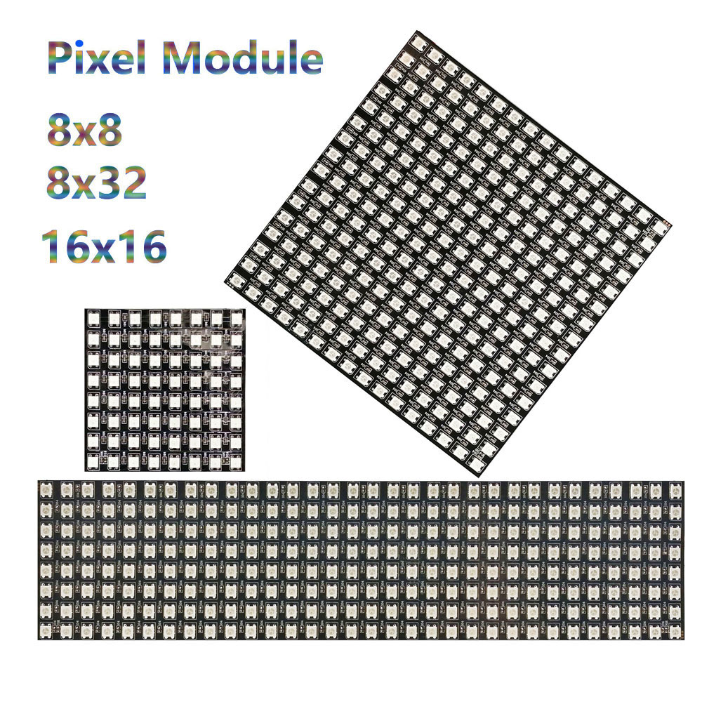 Rgb Led Matrix 8X8 - DC5V WS2812B 8*8 16*16 8*32 لوحة