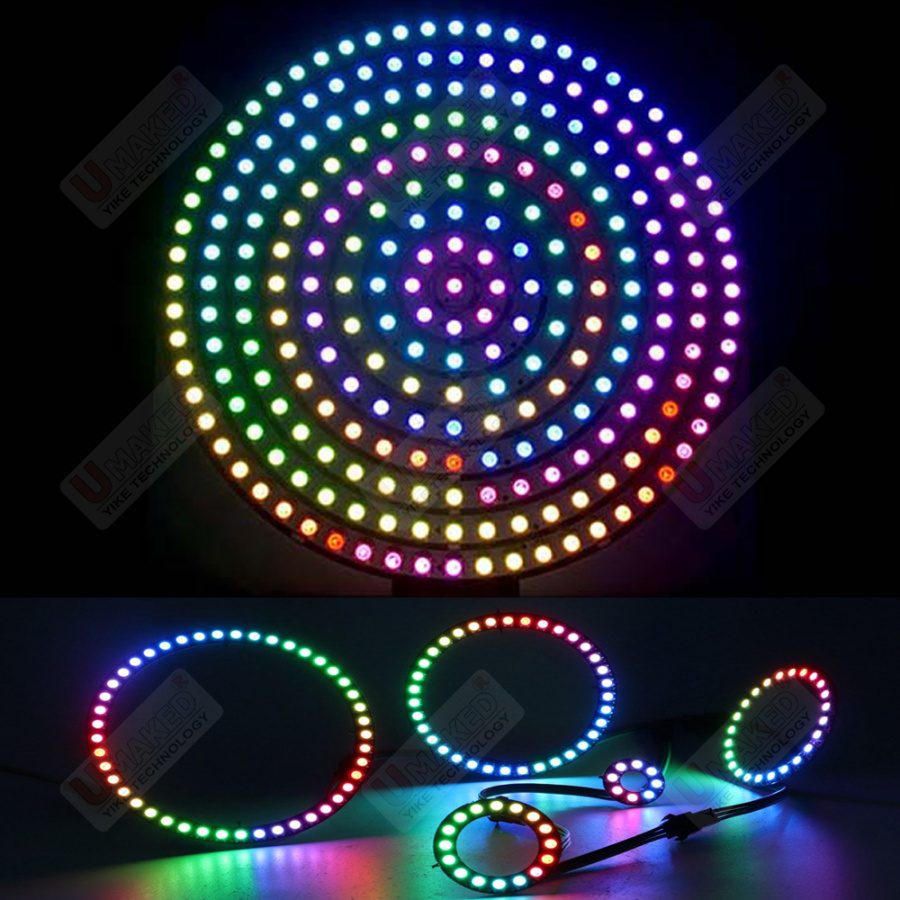 2 قطعة WS2812B أضواء لوحة مرنة - مراجعة Rgb Led Matrix 8X8 وسعره
