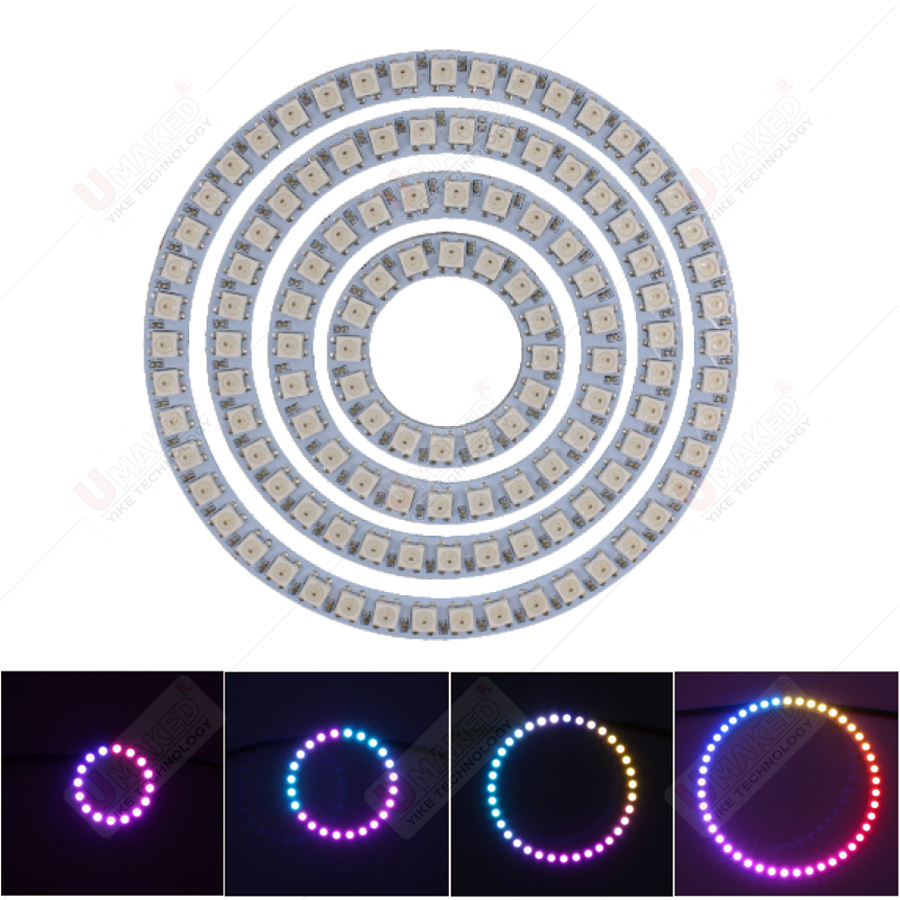 2 قطعة WS2812B أضواء لوحة مرنة - مراجعة Rgb Led Matrix 8X8 وسعره