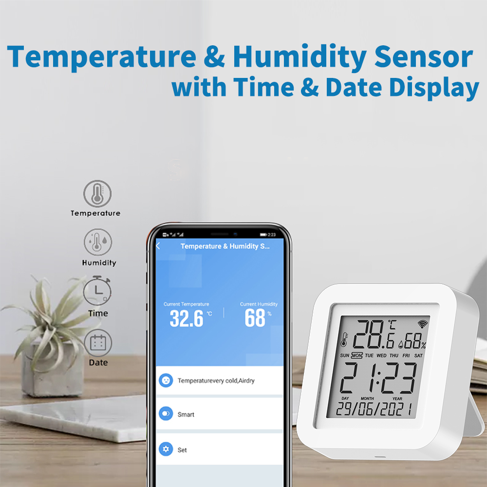 Tuya WIFI مستشعر درجة الحرارة  - مراجعة Home Automation Technology وسعره