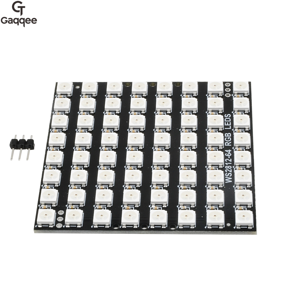 WS2812 LED 5050 RGB 8x8 64 بت  - مراجعة Rgb Led Matrix 8X8 وسعره