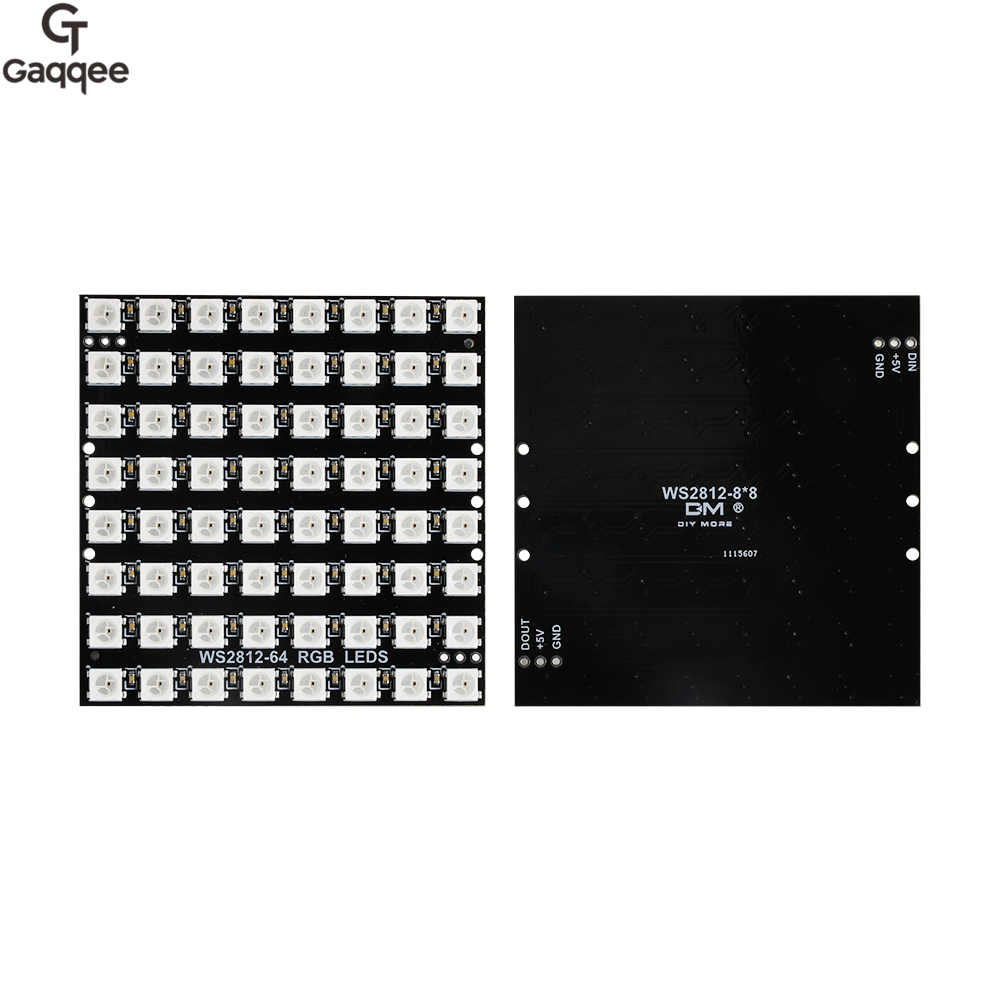 WS2812 LED 5050 RGB 8x8 64 بت  - مراجعة Rgb Led Matrix 8X8 وسعره