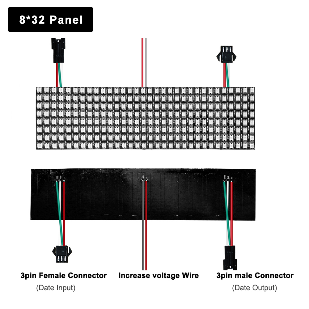 DC5V WS2812B 5050 RGB SMD مرنة - مراجعة Rgb Led Matrix 8X8 وسعره